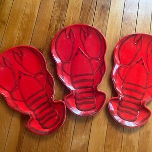 Red Lobster Shaped Plates